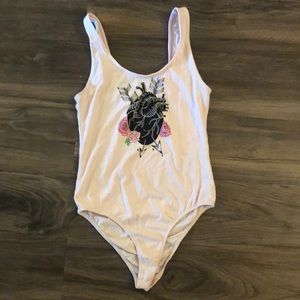 Size small baby pink bodysuit